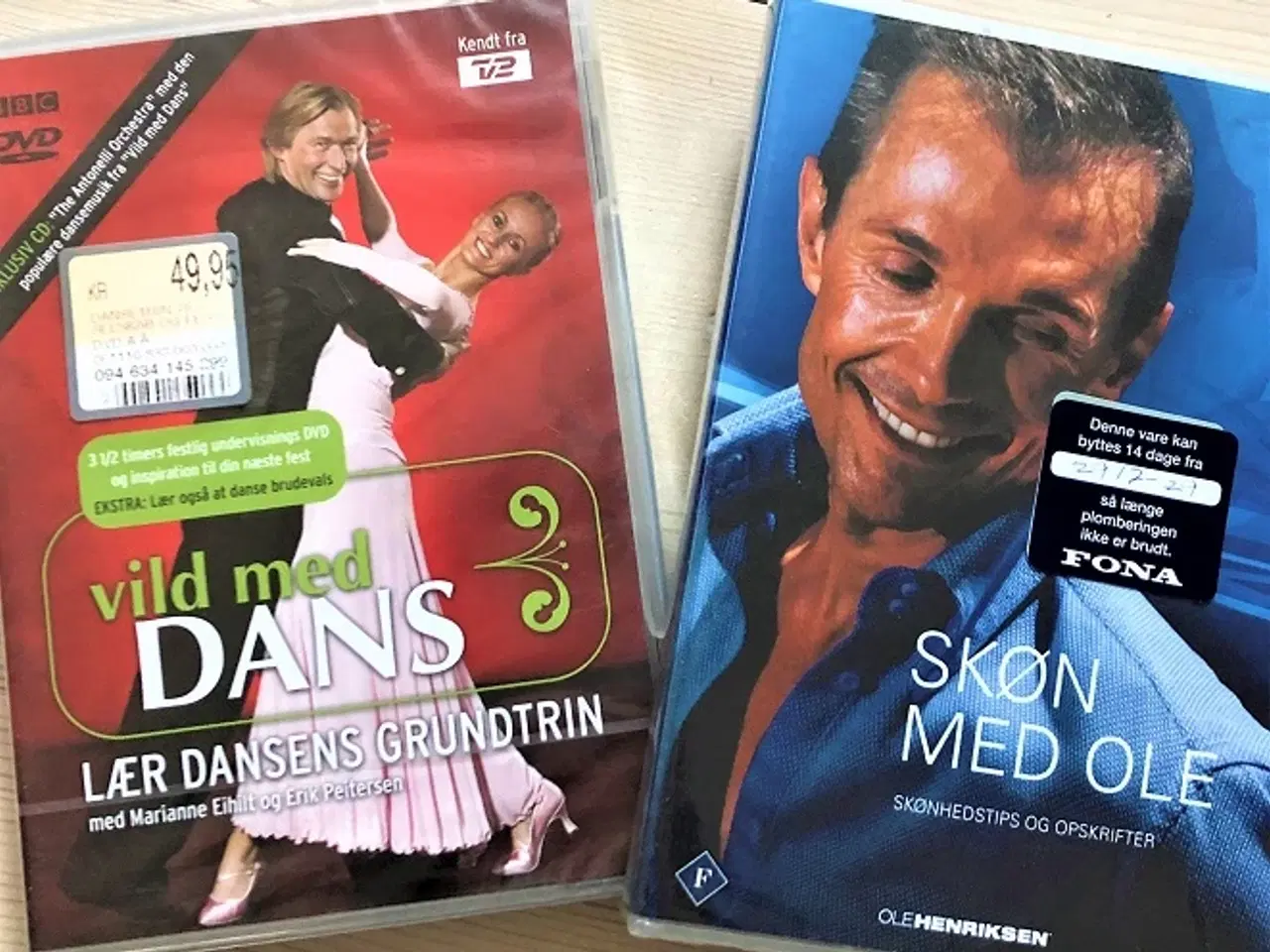 Billede 1 - 2 DVD'er "Skøn med Ole" og "Vild med dans"