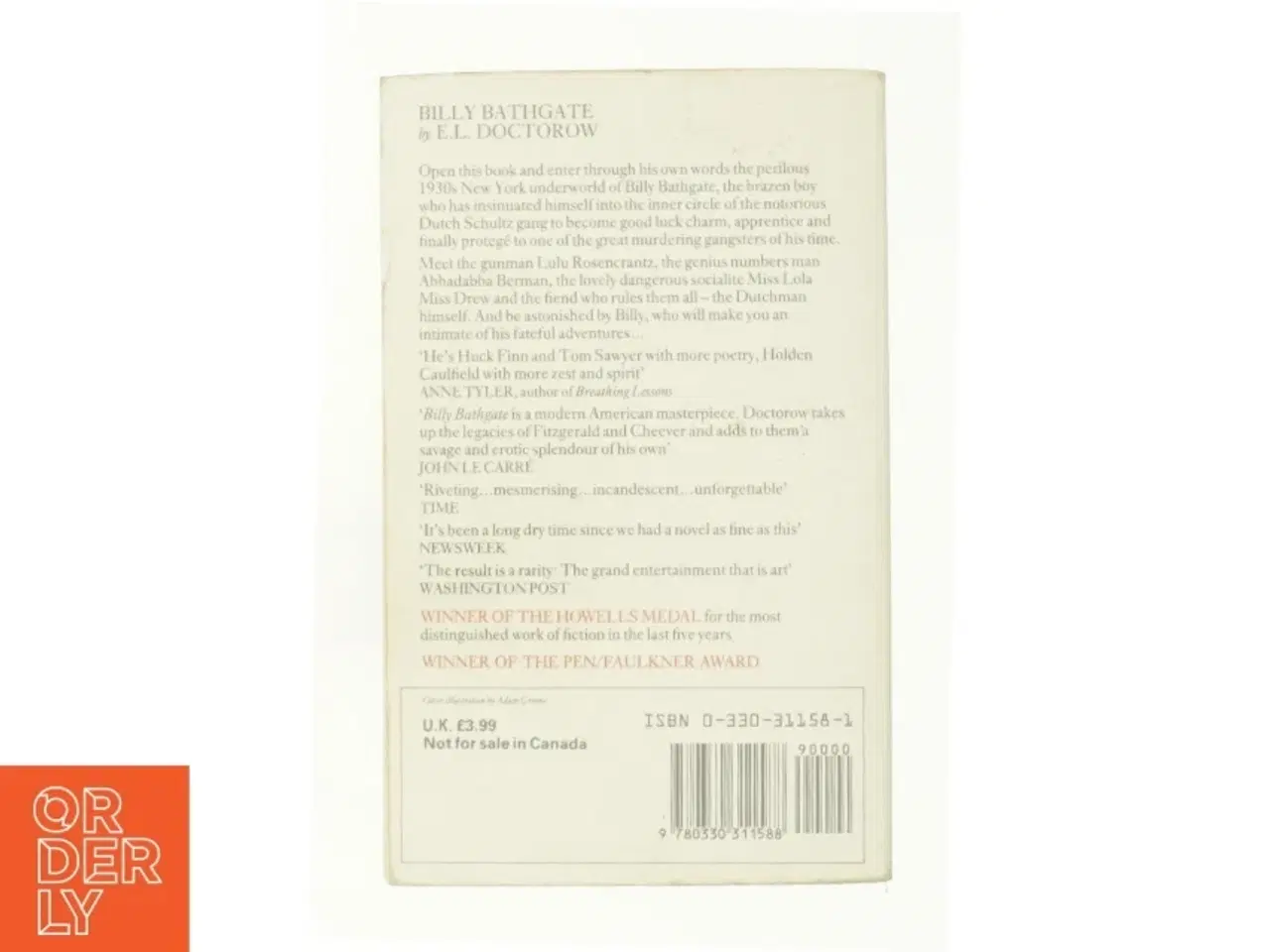 Billede 3 - Billy Bathgate by E. L. Doctorow af E. L. Doctorow (Bog)