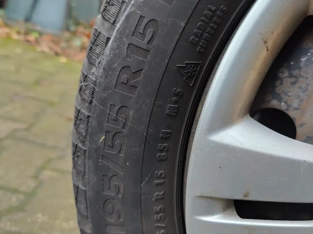 Billede 2 - Vinterdæk på stålfælge, 195/55