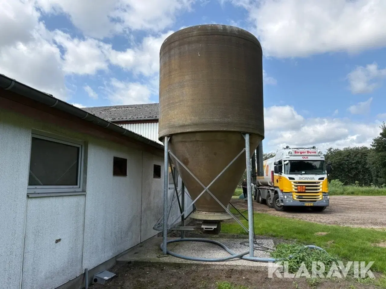 Billede 3 - Silo Tunetanken Glasfiber med motor og luge