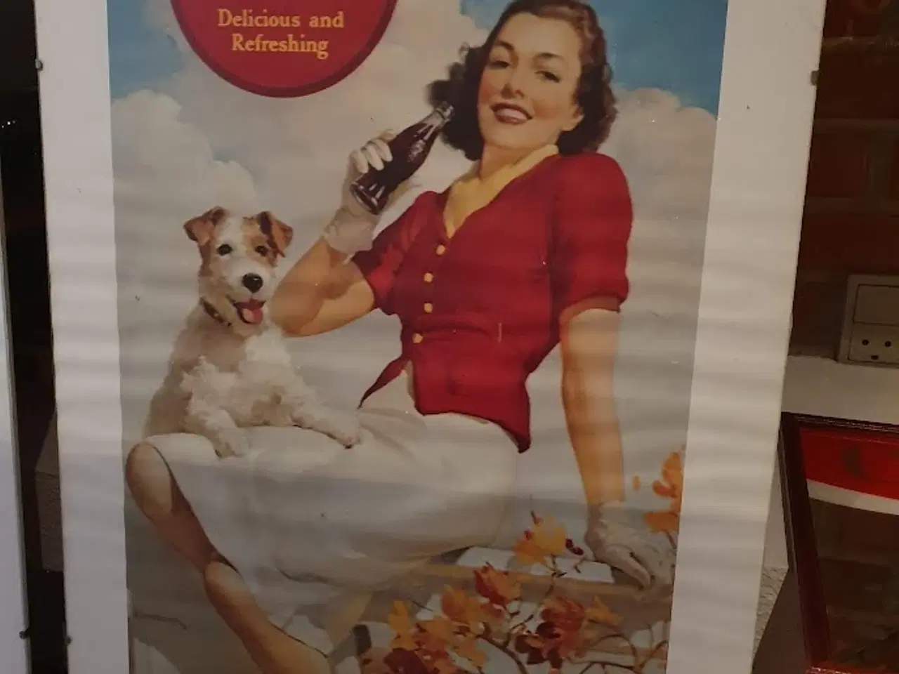 Billede 2 - Coca Cola plakater - retro, spejl og glas