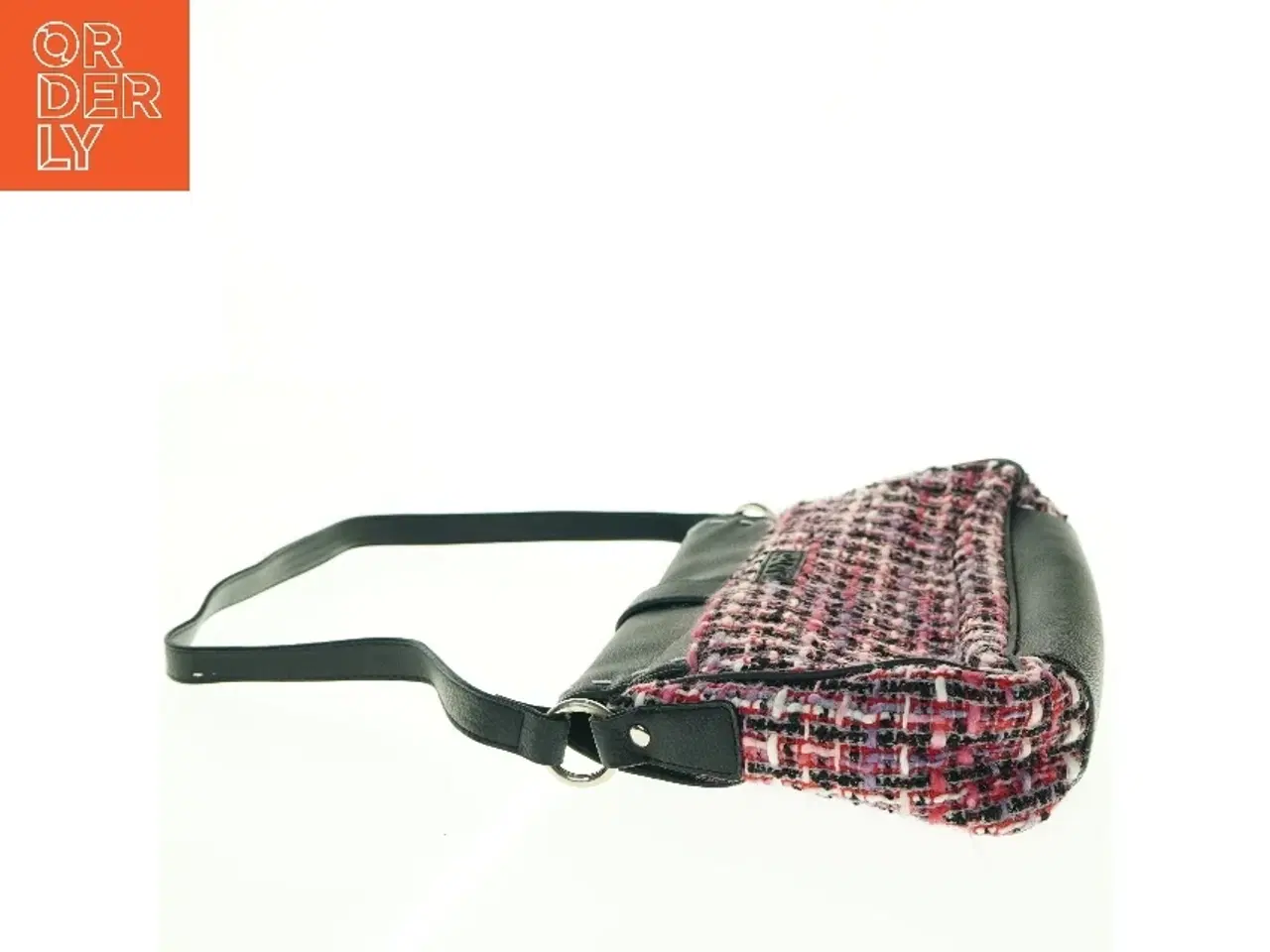 Billede 3 - Skuldertaske med læderdetaljer fra Jago (str. 32 x. 22 cm)