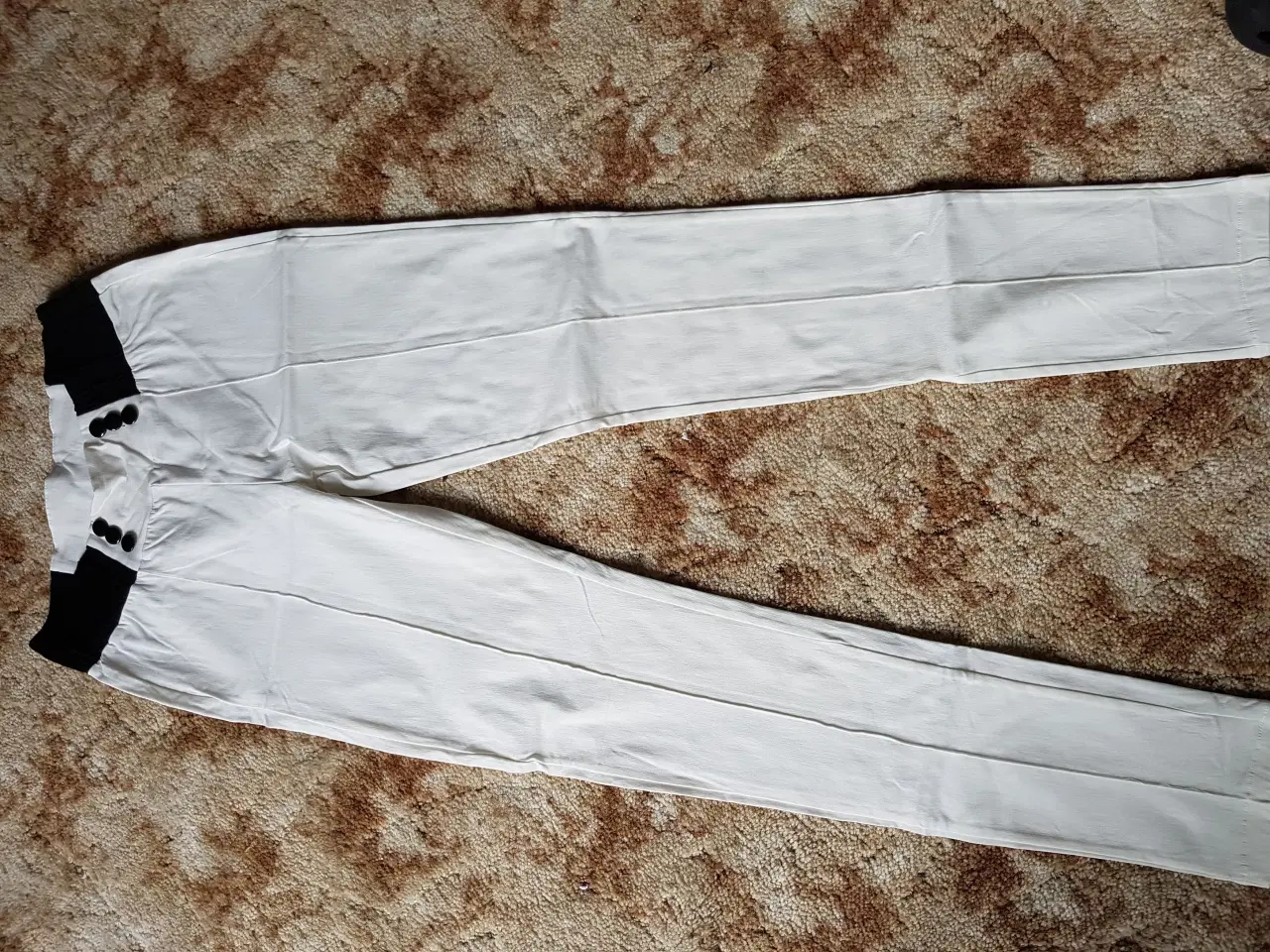 Billede 3 - Bukser, elastik bukser, str. 40, hvid