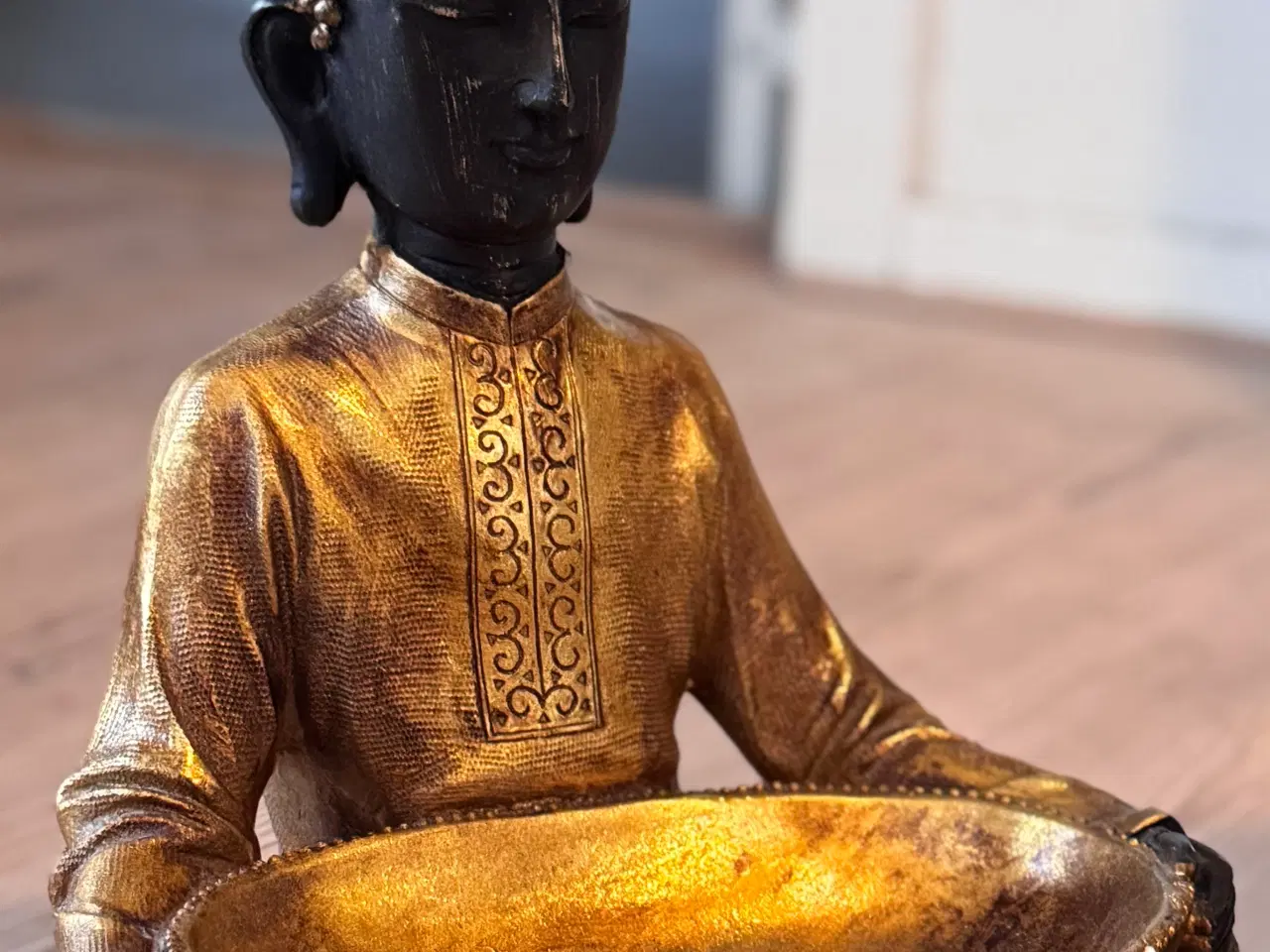 Billede 2 - 2 flotte Buddha-figurer med skåle