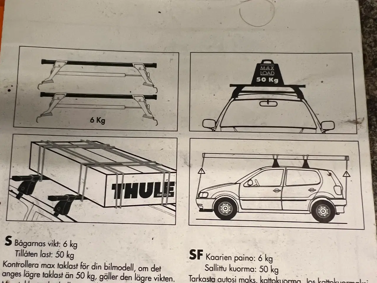 Billede 3 - Polo 6n Thule tagbøjler