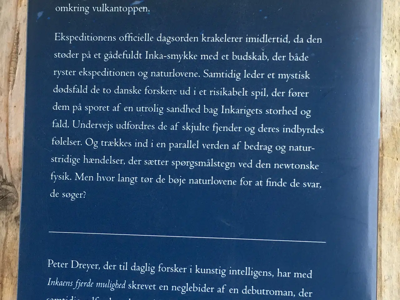 Billede 2 - Inkaens fjerde mulighed, Peter Dreyer, eventyr
