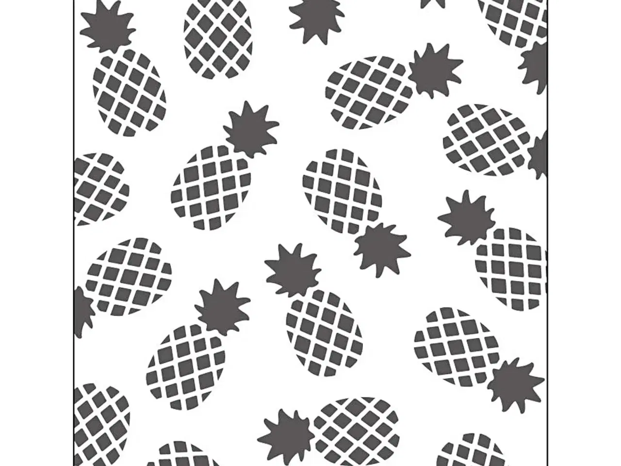 Billede 1 - Prægeskabelon Ananas 11x14 cm - 1 stk.