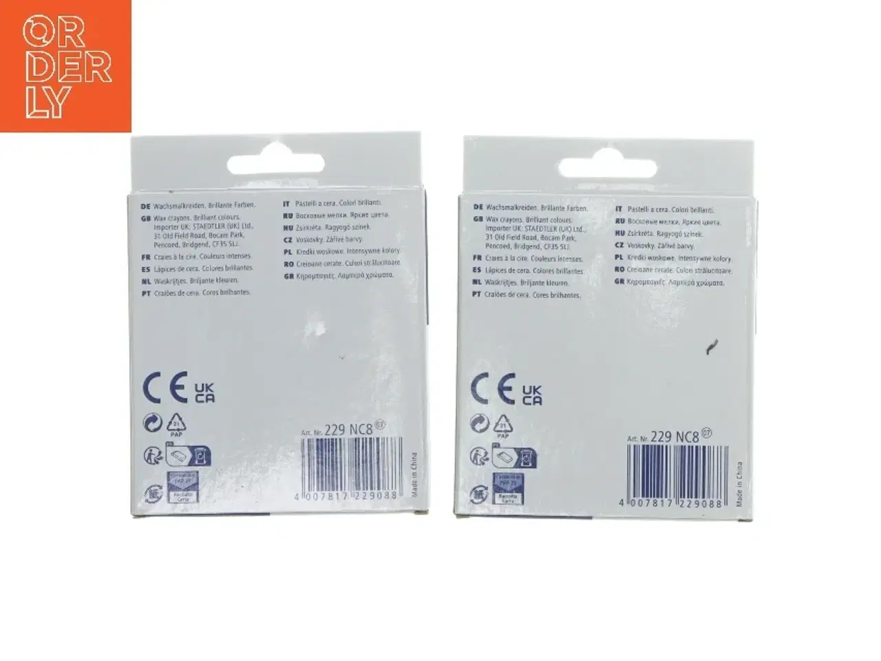 Billede 2 - Staedtler Noris jumbo farvekridt, 8 stk fra Staedtler (str. 2 stk 12,5x9,5 cm)