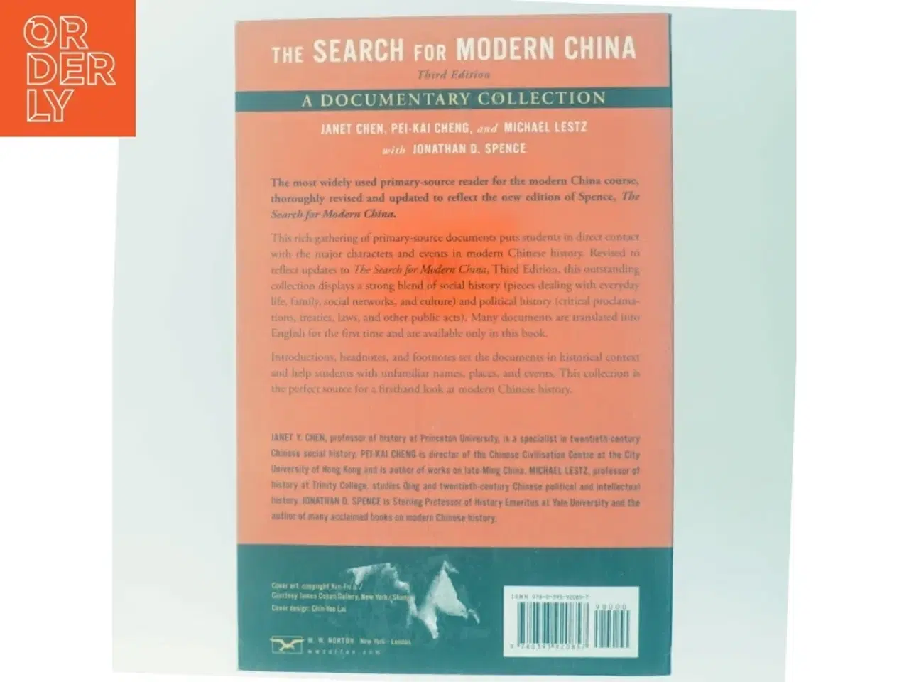 Billede 3 - The search for modern China : a documentary collection af Janet Y. Chen (1972-) (Bog)