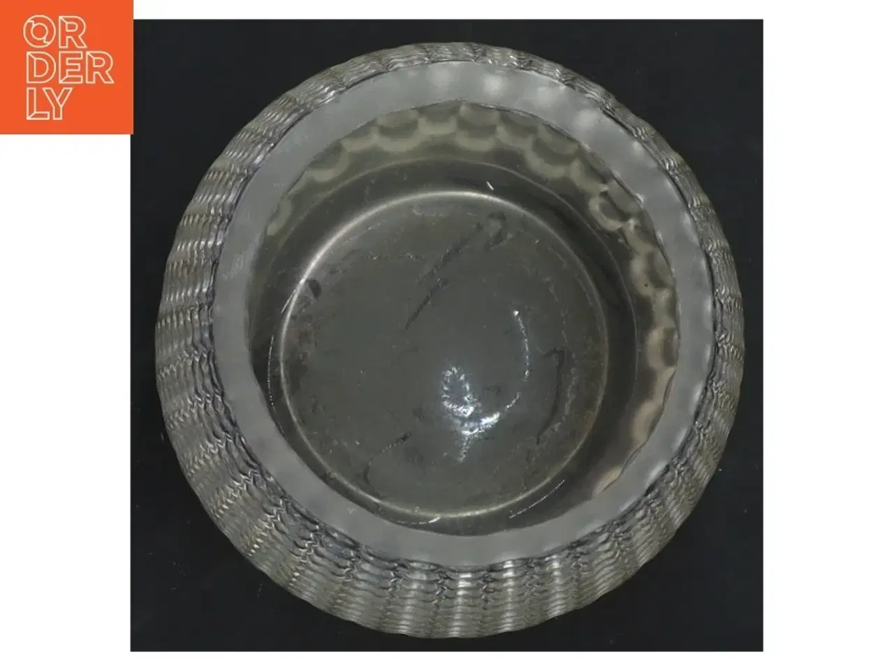 Billede 2 - Glasvase med prikket design (str. Ø 8x15 cm)