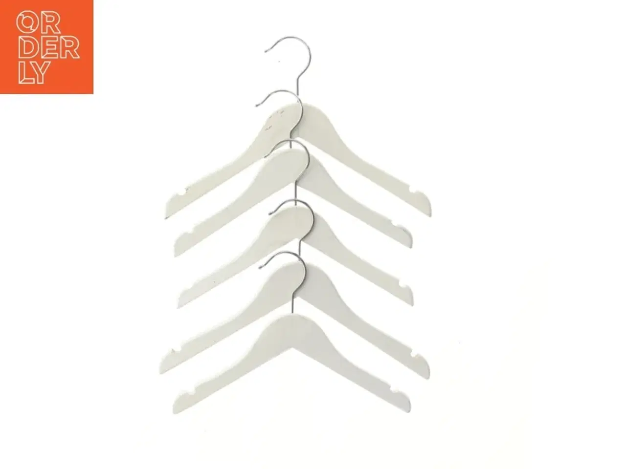 Billede 1 - Hvide bøjler i sæt (str. 28,5 cm)