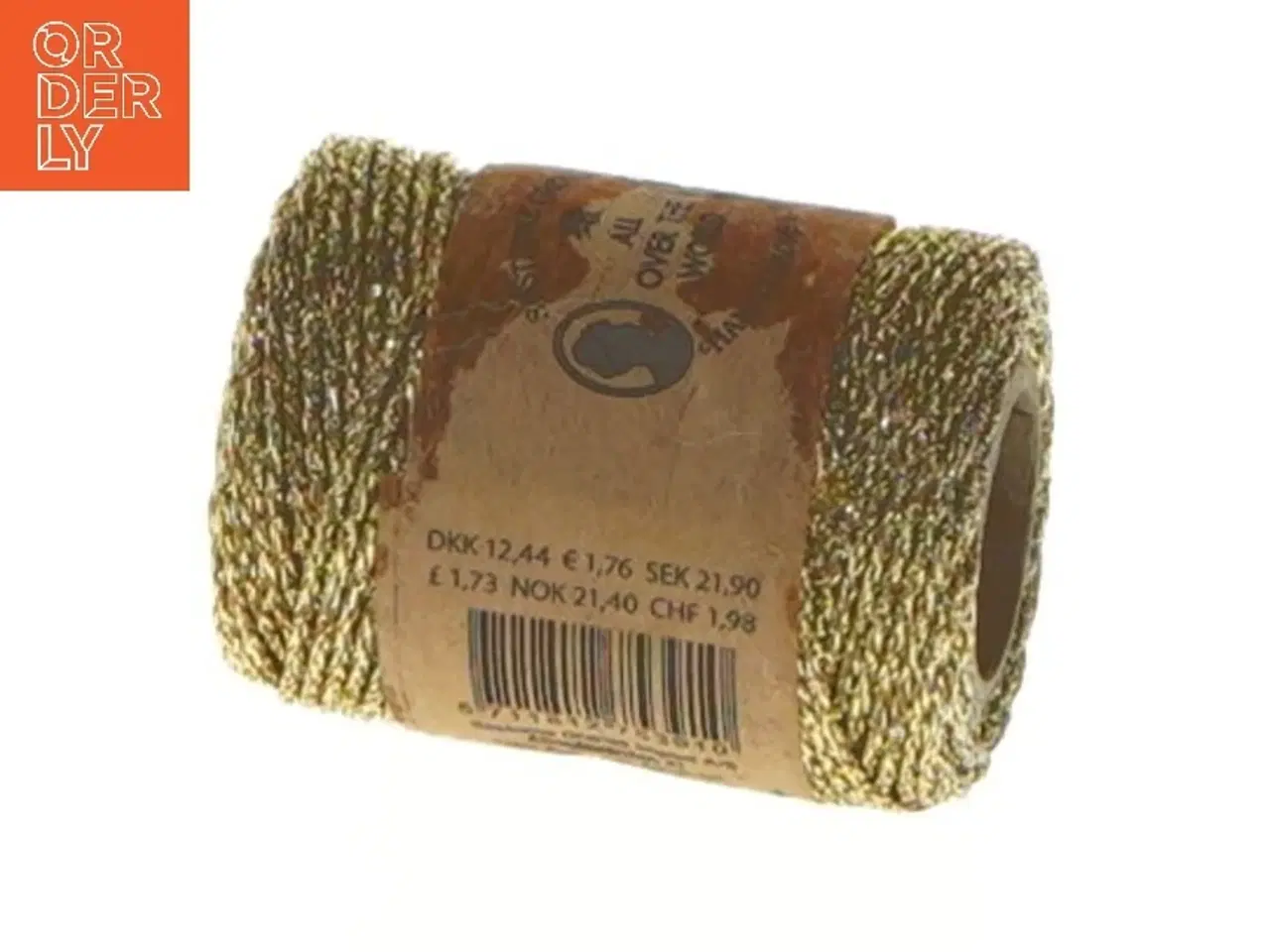 Billede 1 - Guldfarvet polyestersnor fra Søstrene Grene (str. 27 m 2 mm)