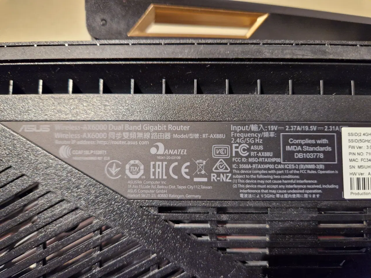 Billede 3 - Asus RT-AX88U Dual Band WiFi 6 router