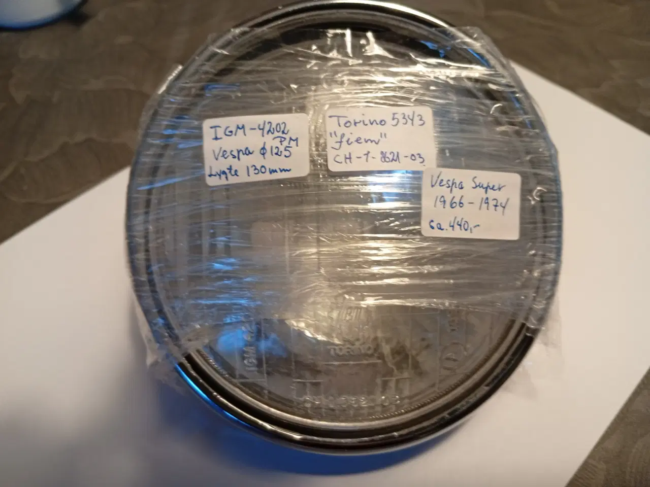 Billede 1 - Vespa Forlygte og Parabol 