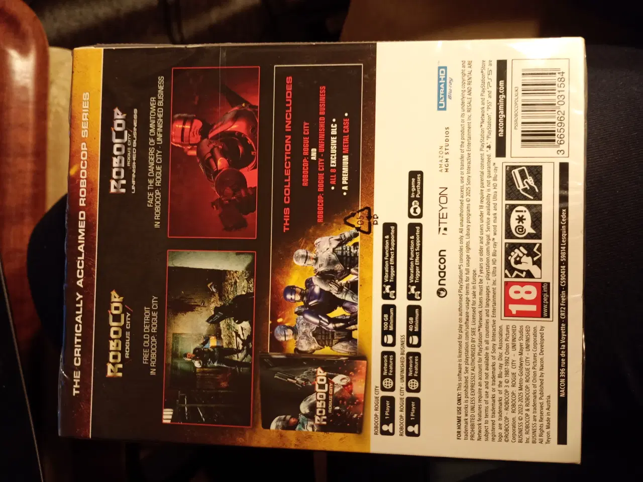 Billede 2 - Robocop rogue city PS5 spil sælges, u-åbnet.