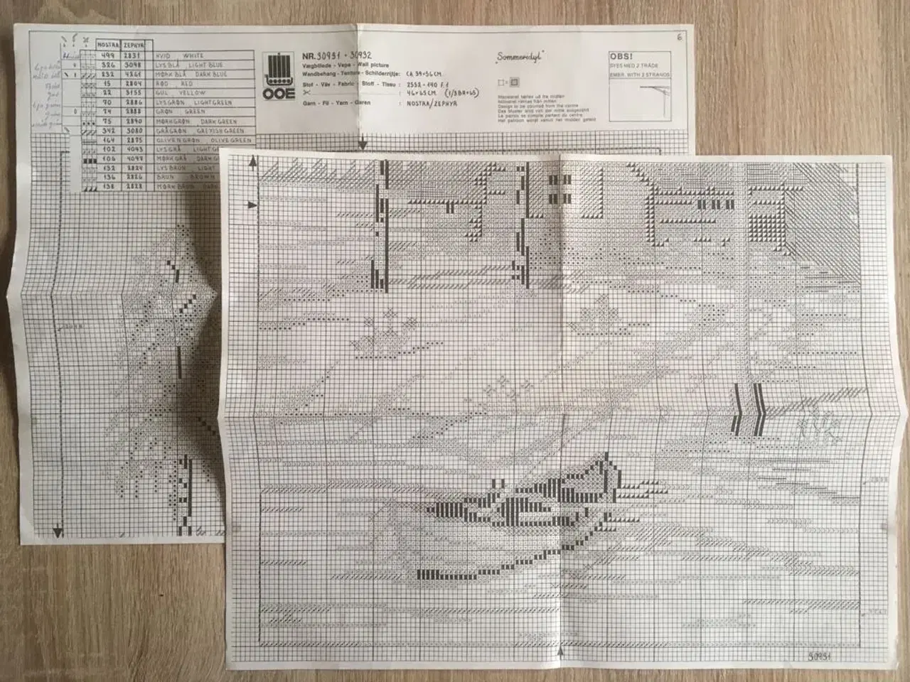 Billede 2 - OOE broderimønster: Norsk landskab