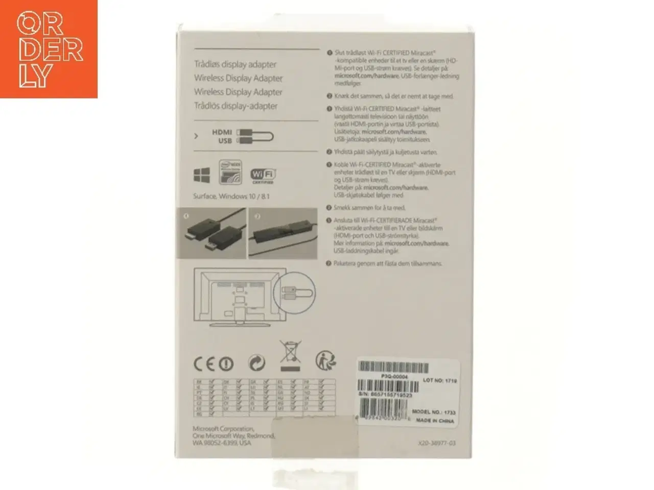 Billede 2 - Trådløs display adapter fra Microsoft