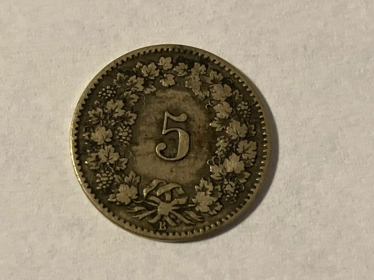 Billede 2 - 5 Rappen Switzerland 1873