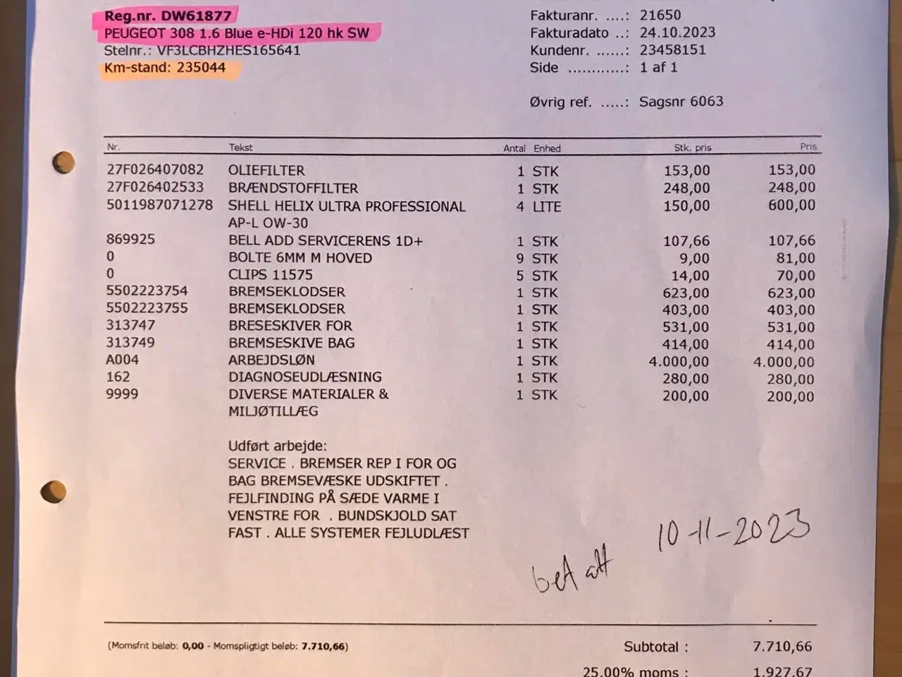 Billede 16 - Meget velholdt peugeot 308