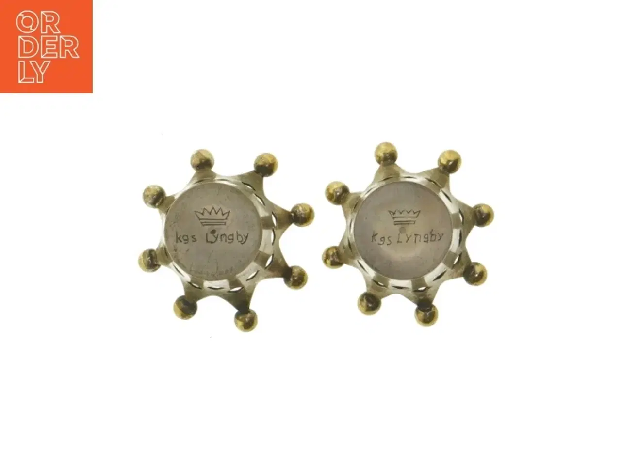 Billede 2 - Messinglysestager fra Kgs Lyngby (str. 8 cm)