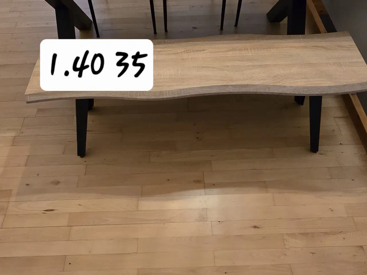 Billede 1 - Spisebord i ægte egetræ 