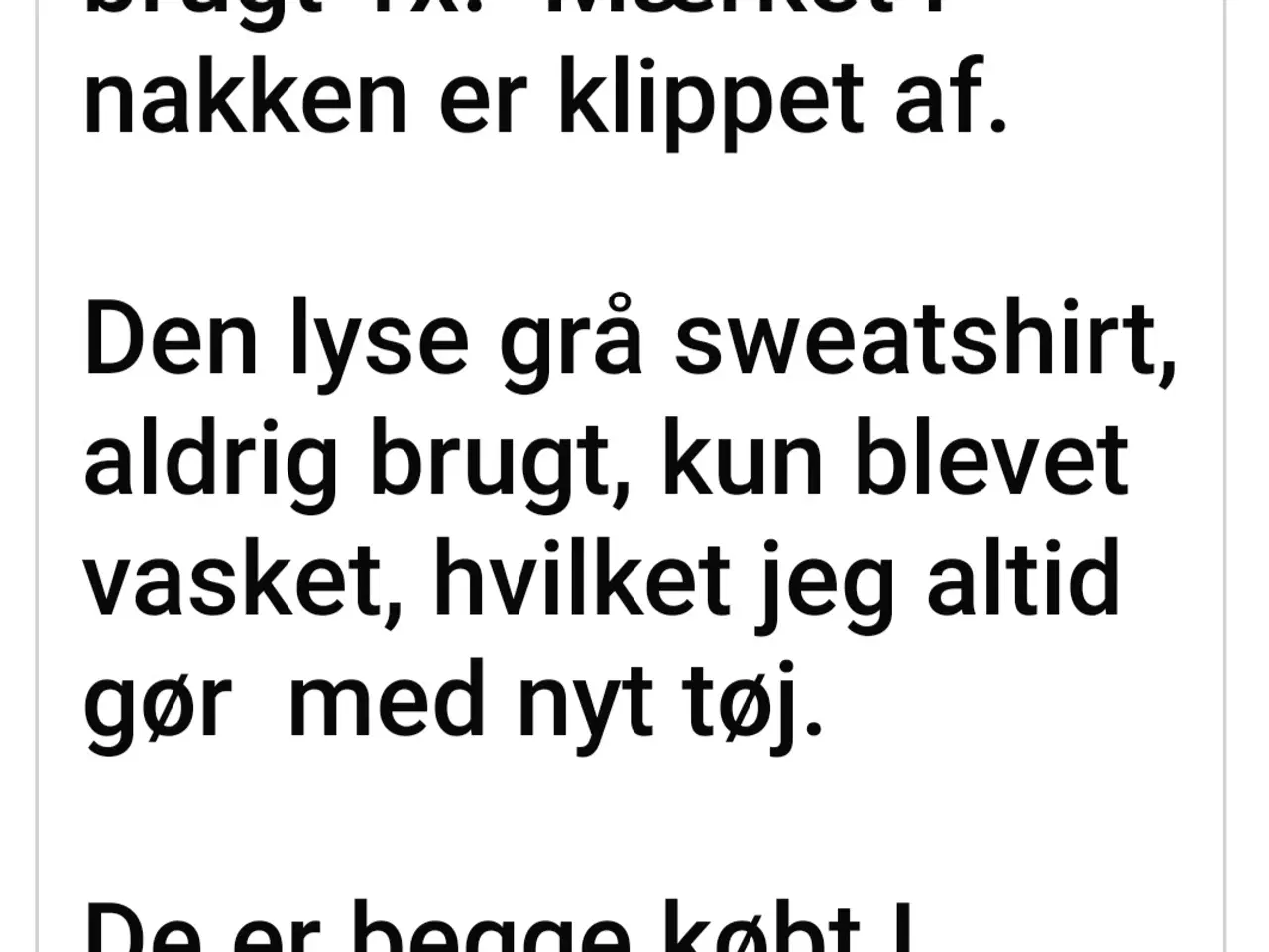 Billede 7 - To korte sweatshirts fra Hennes og Mauritz 
