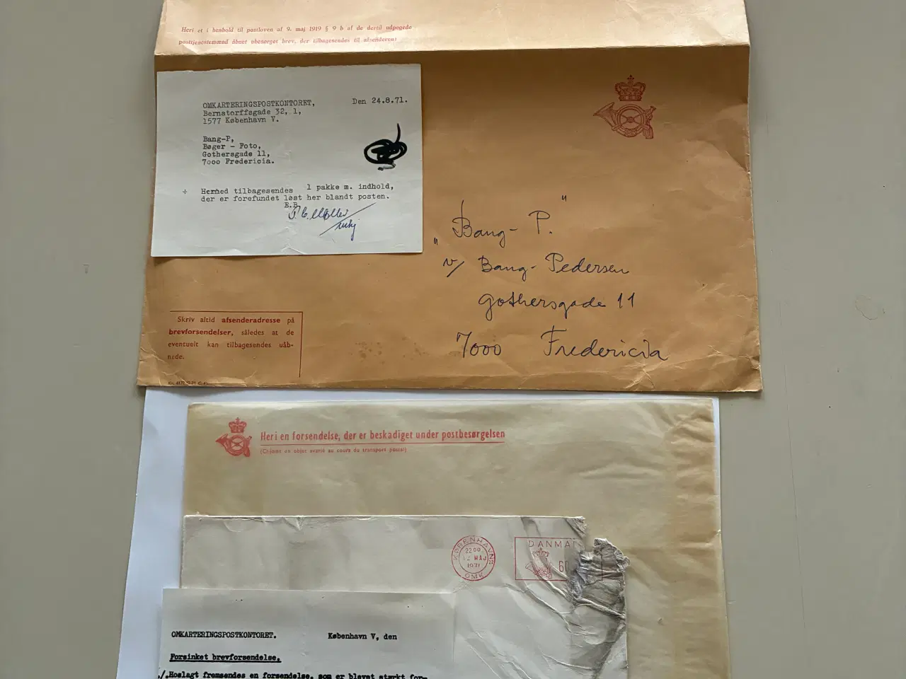 Billede 2 - Frimærke helsager stempler postnoteringer