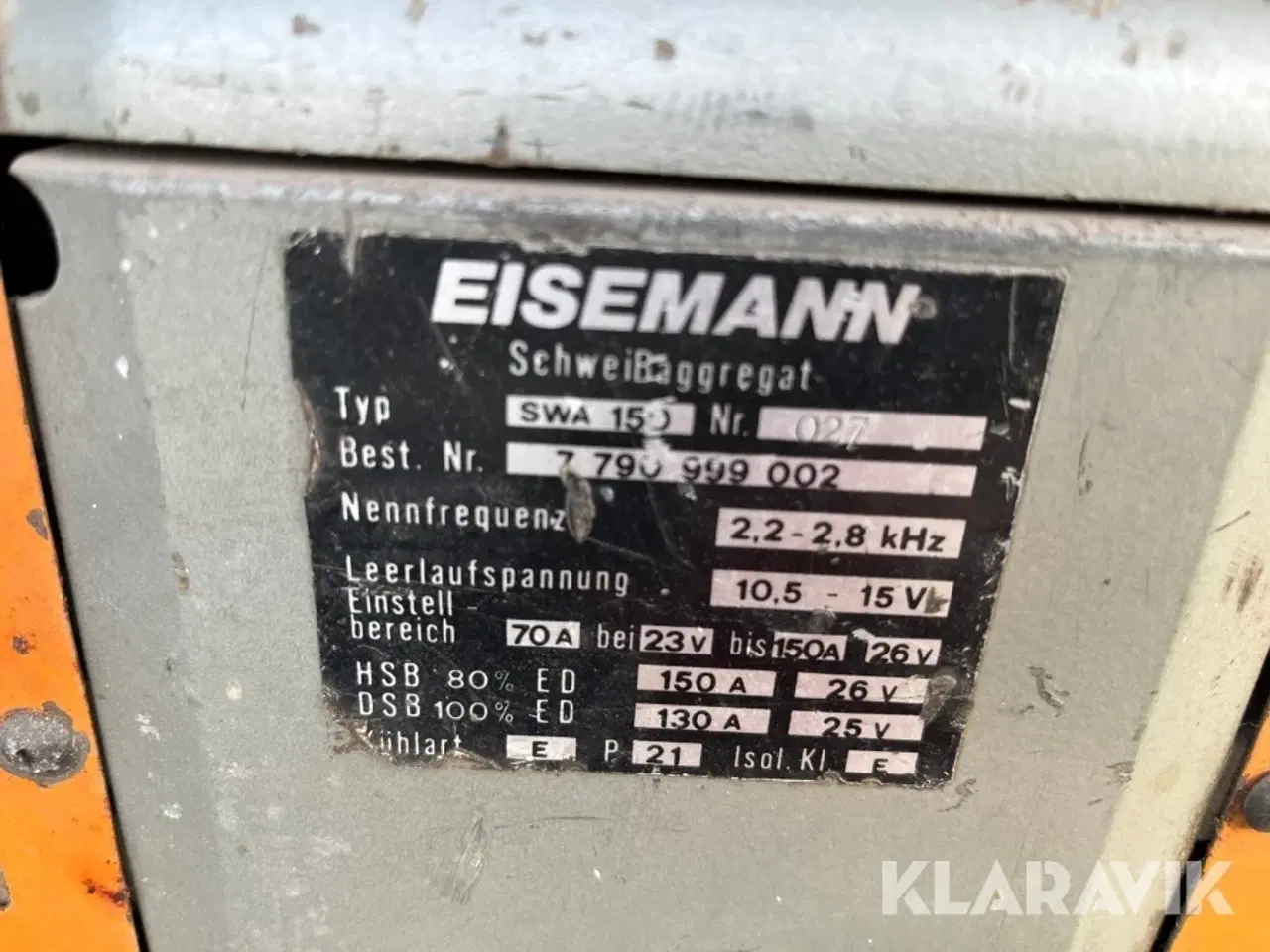 Billede 4 - Svejsemaskine Eisemann/Xuper 2 styk Benzin/EL