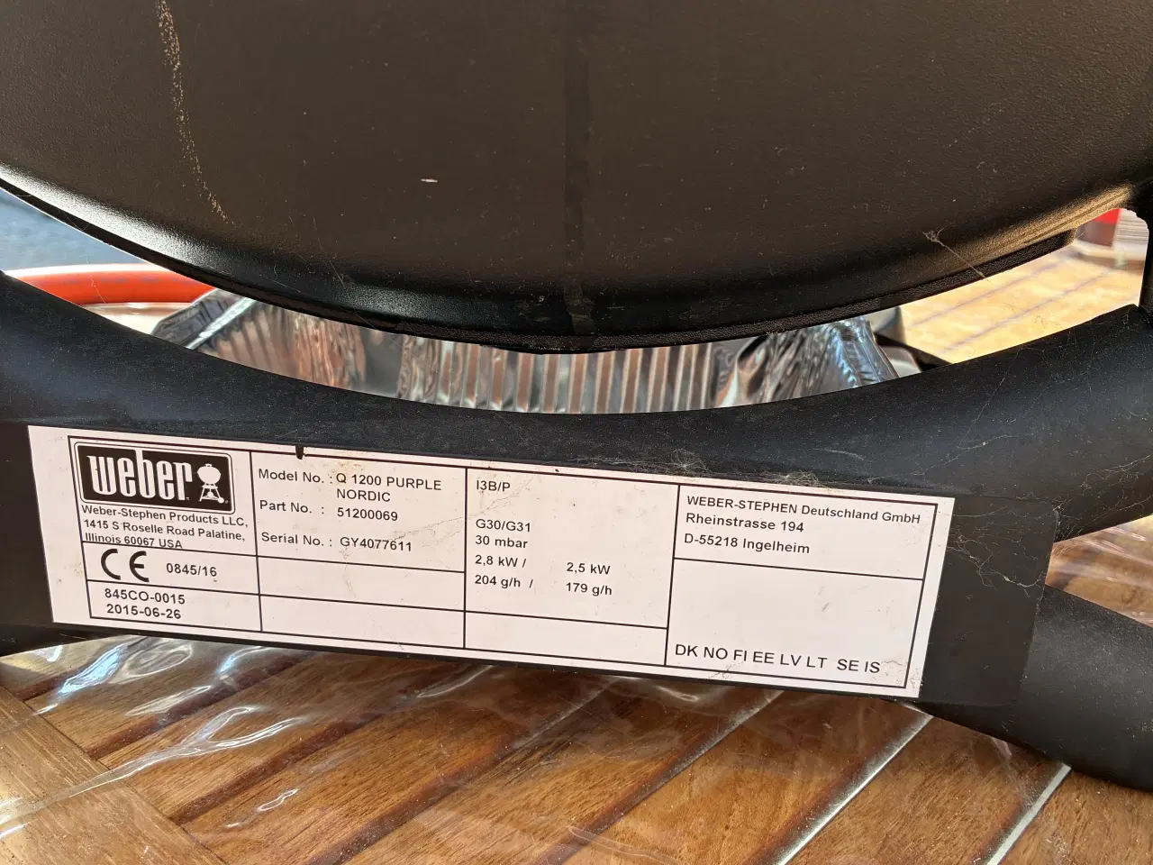 Billede 4 - Bordgrill med afsætningsplader: WEBER