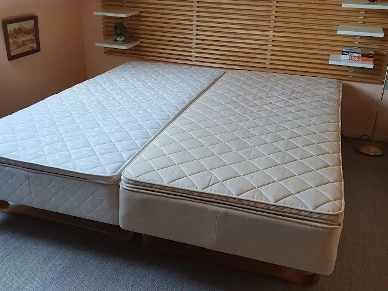 Billede 1 - Box madras 90 x 200 med sengegavl