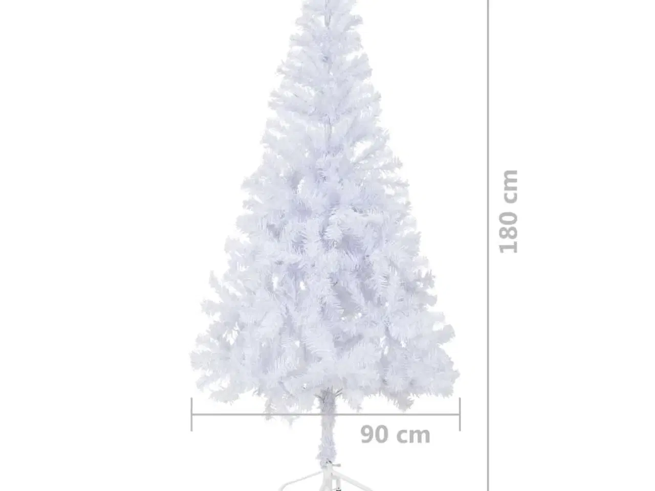 Billede 8 - Kunstigt juletræ med juletræsfod 180 cm 620 grene