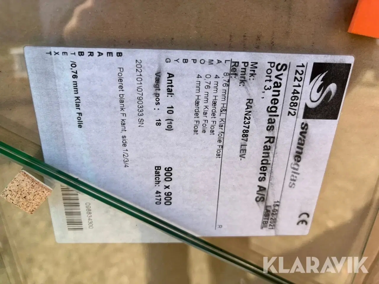 Billede 9 - Hærdet glasplader assorteret størrelser Svane glas 18 styk