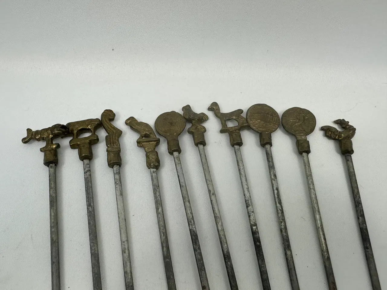 Billede 3 - Vintage kebabspyd / spyd med messing top