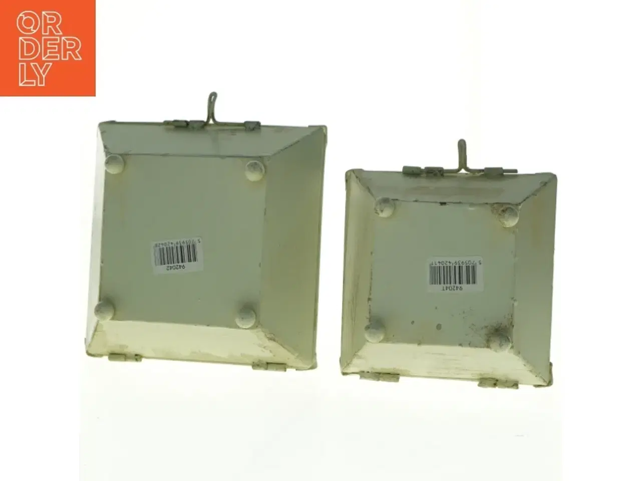 Billede 4 - Metal lanterner (str. 41 x 19 x 19 cm og 35 x 16 x 16 cm)