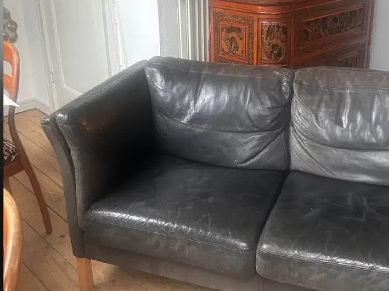Billede 2 - Lædersofa - gratis 