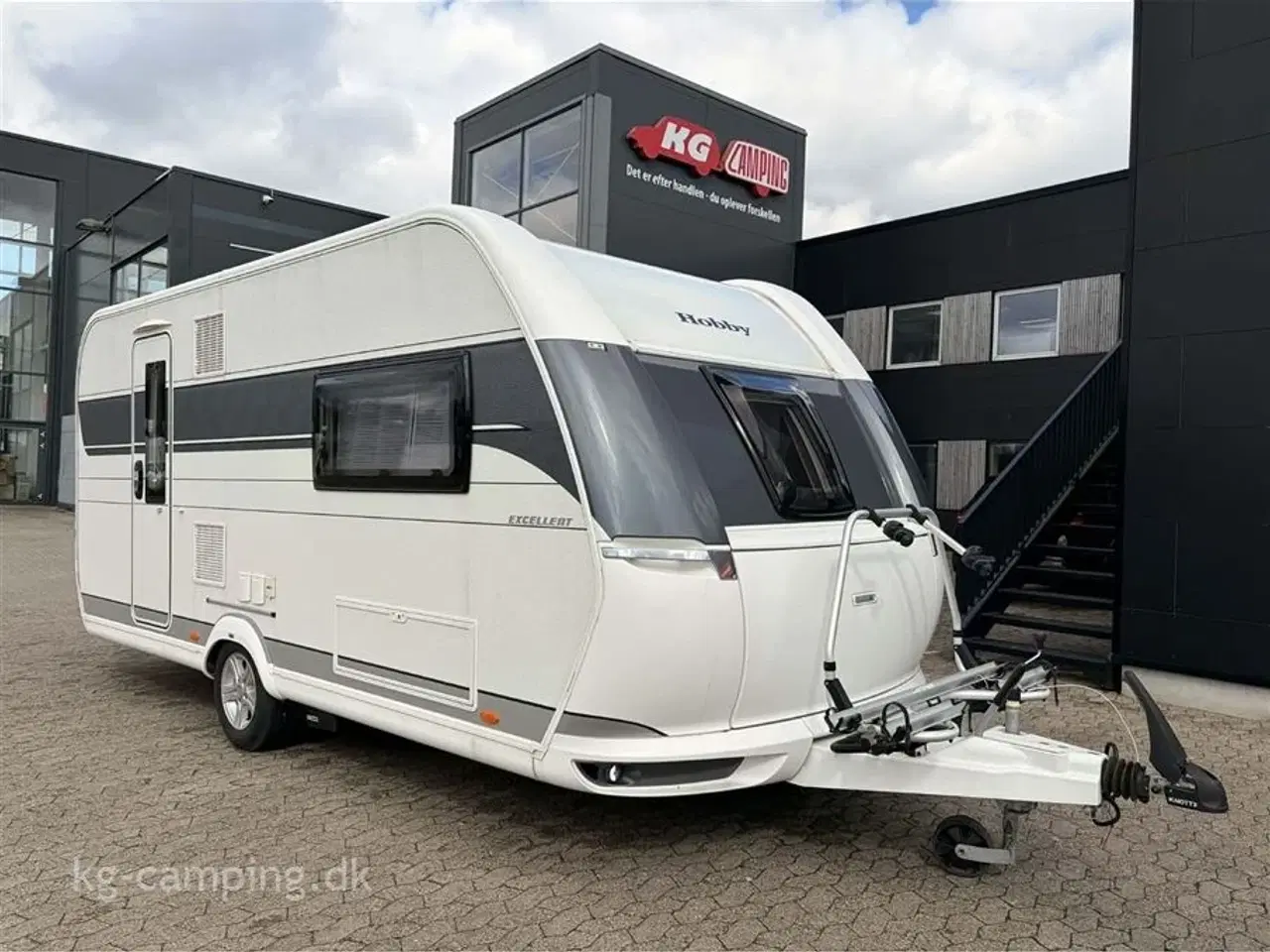 Billede 1 - 2022 - Hobby Excellent 460 SL   Enkeltsenge - Luftfortelt - Mover - Cykelstativ.