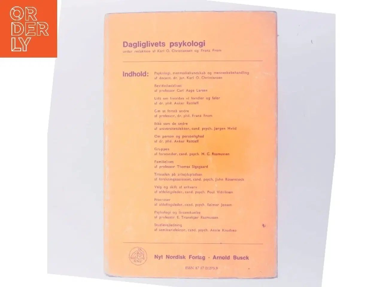 Billede 3 - Dagliglivets psykologi af Karl O. Christiansen (Bog)