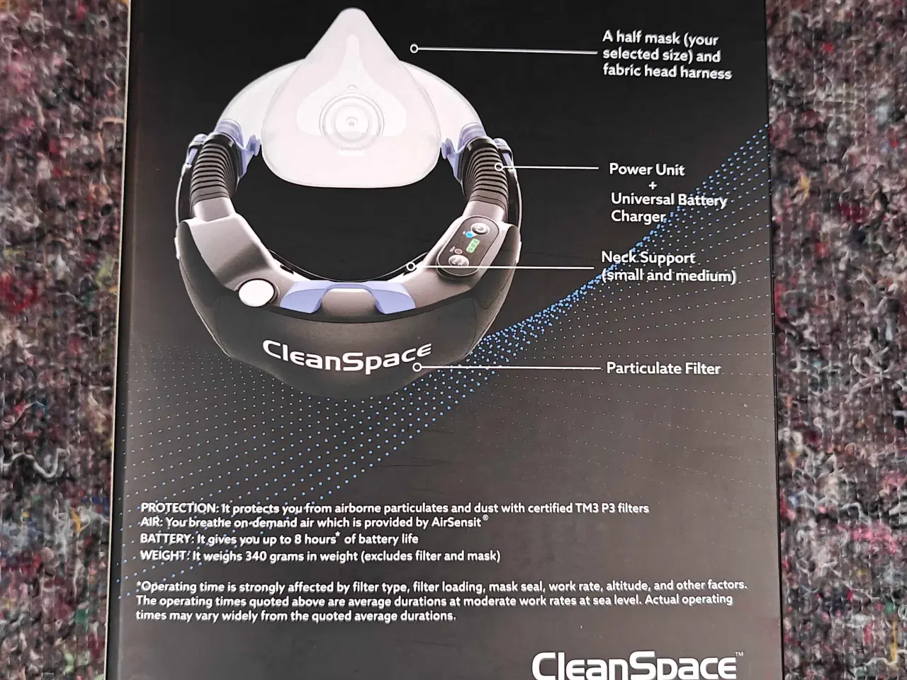 Billede 5 - CLEANSPACE Work Åndedrætsværn 