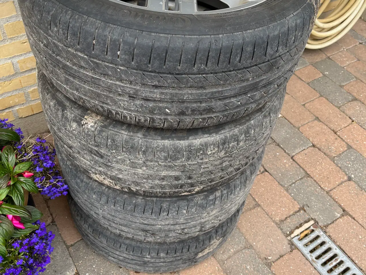 Billede 2 - Mercedes / BBS Alufælge med Continental sommerdæk 