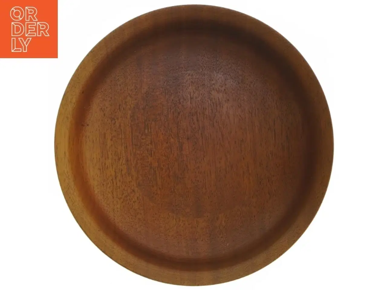 Billede 3 - Drejet Teak Træskål på fod (str. Ø. 20 cm. længde. 8 cm)