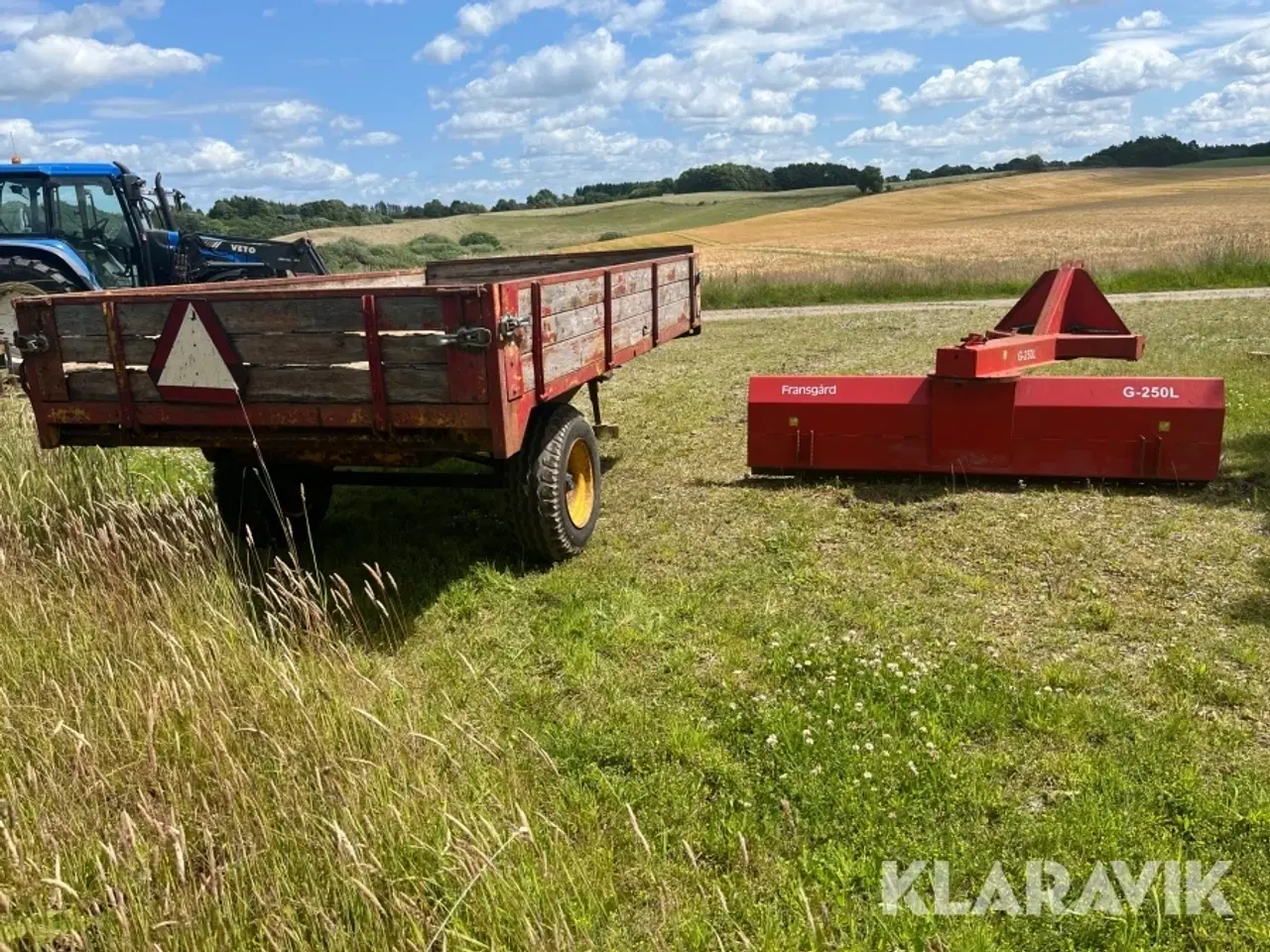 Billede 4 - LOT: tipvogn og Skrabeblad TIM OG Frangård 4,5 tons vogn/G-250L