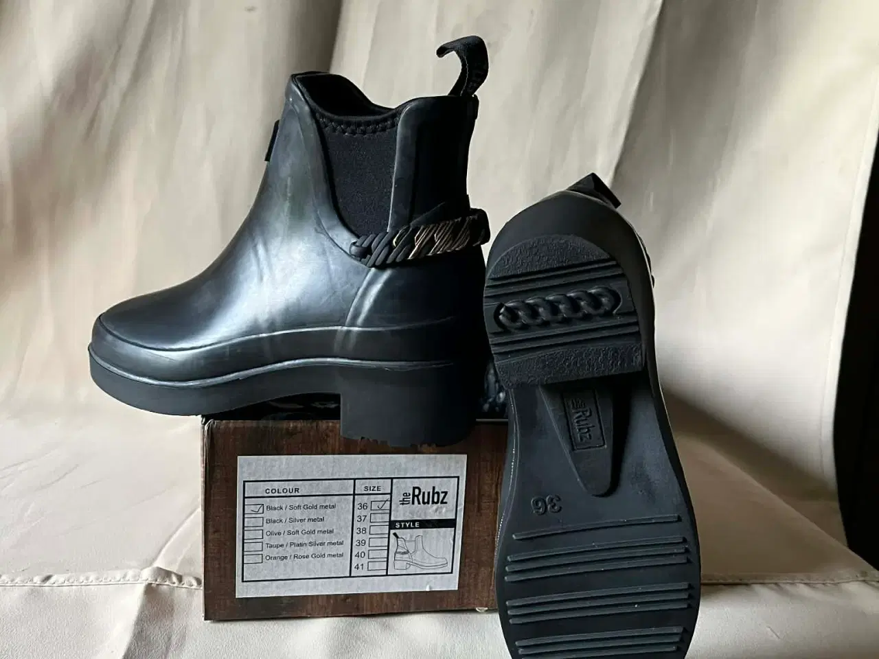 Billede 1 - 👢 The Rubz gummistøvler – helt NYE – Dame str. 36