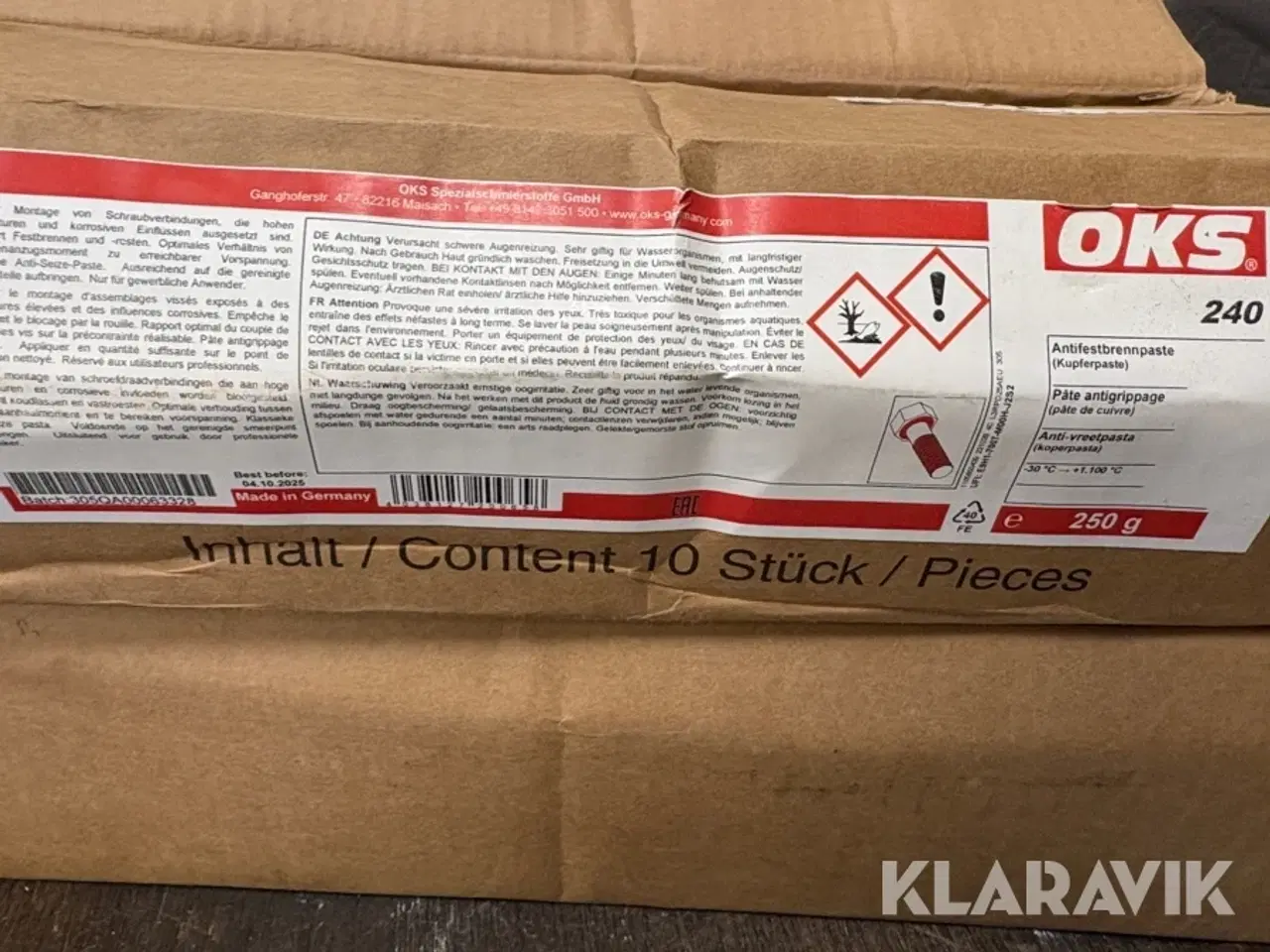 Billede 5 - Smører / glide middel Oks 240 - 20 styks