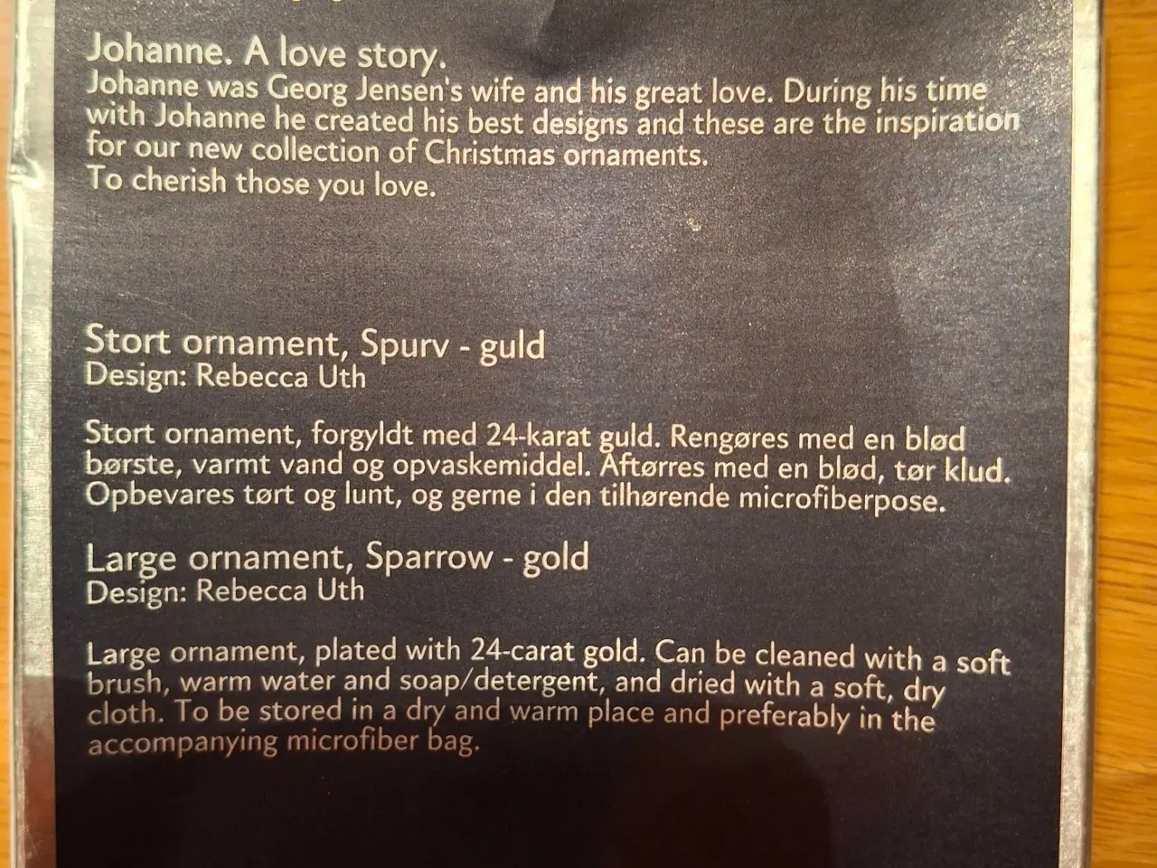 Billede 4 - Georg Jensen ornament spurv i guld