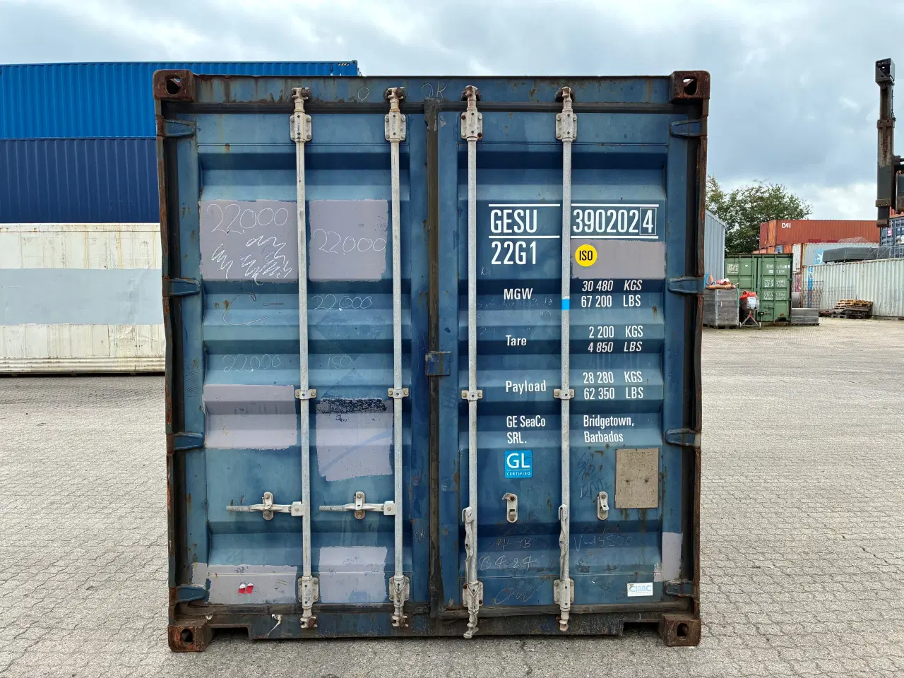 Billede 2 - Brugt 20 fods Isoleret Container- ID:GESU 390202-4