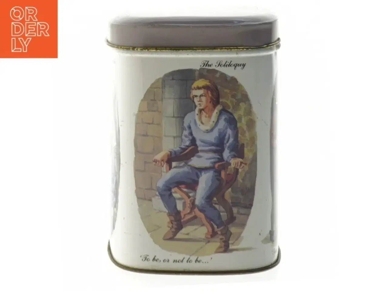 Billede 3 - Dekorativ opbevaringsdåse med Shakespeare-tema fra Bristows (str. 11x10x8 cm)