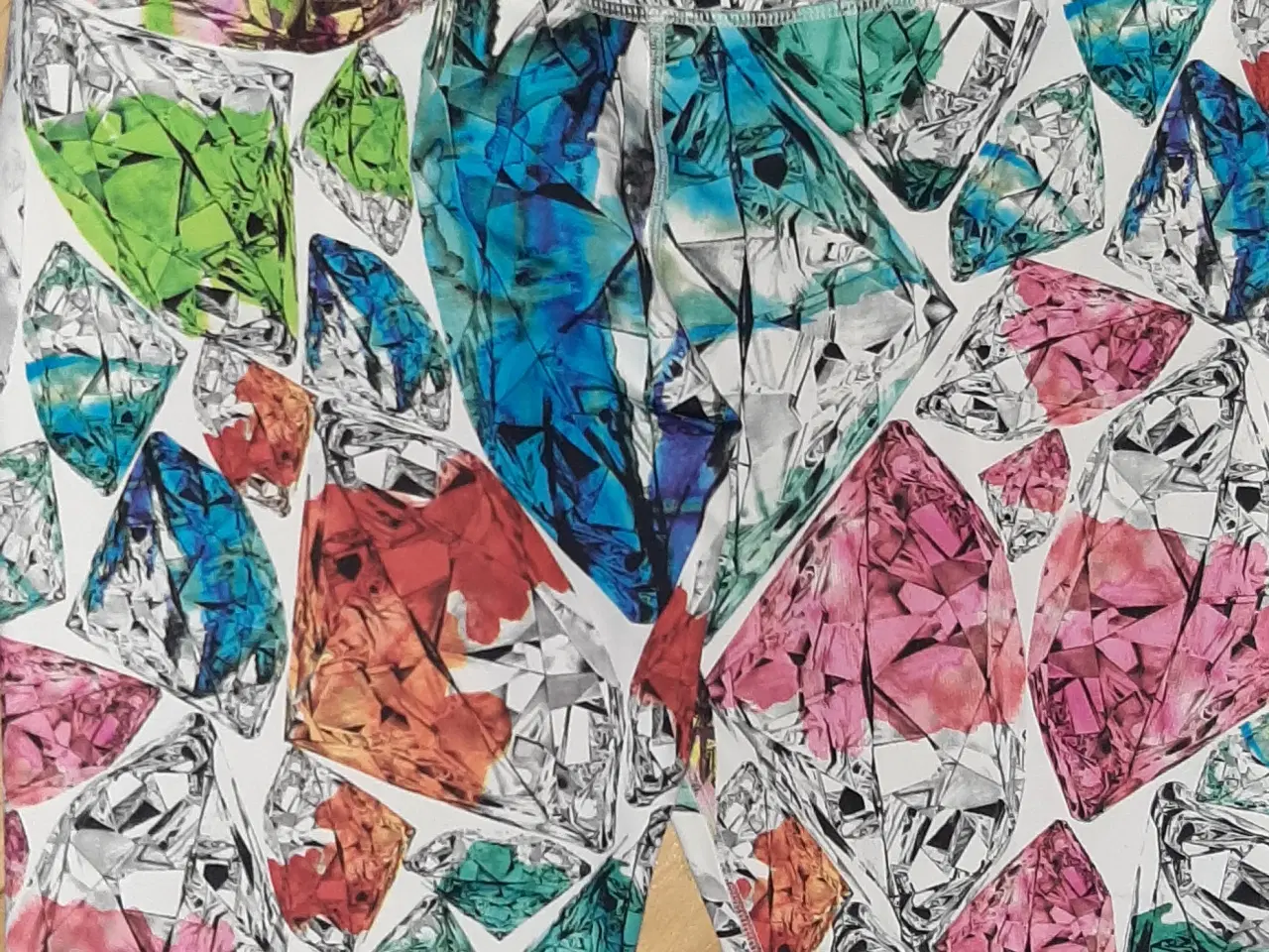 Billede 4 - Leggins.fra Nike-Str: Medium-Print:Diamant/sten