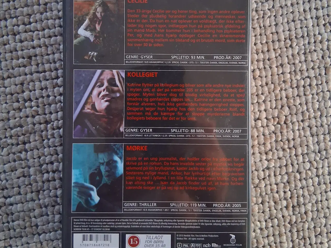Billede 2 - 3stk. Danske gyser / Thriller