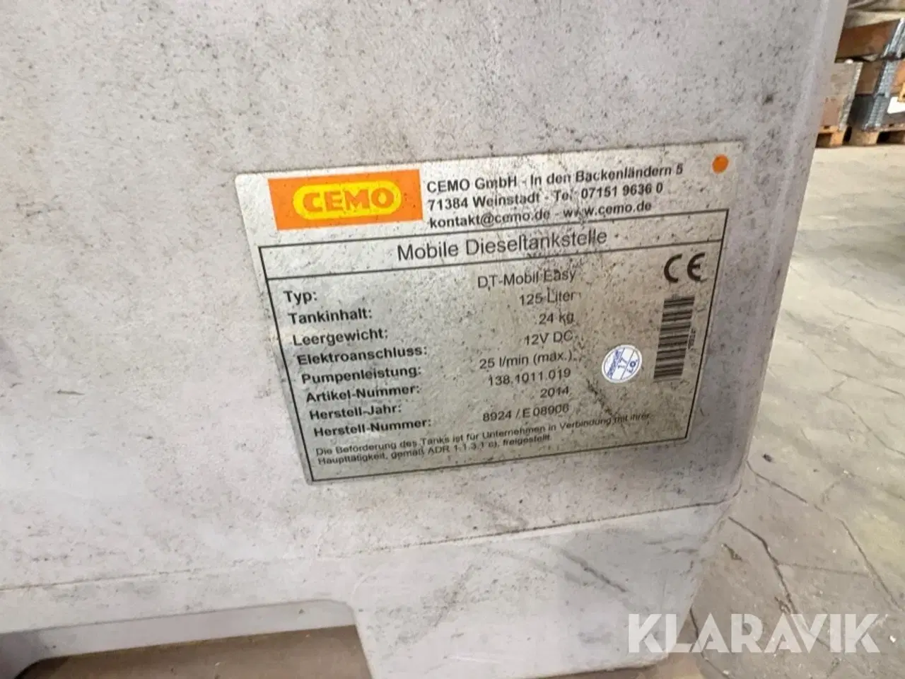 Billede 9 - Dieseltank Cemo DT-Mobil Easy 125 liters
