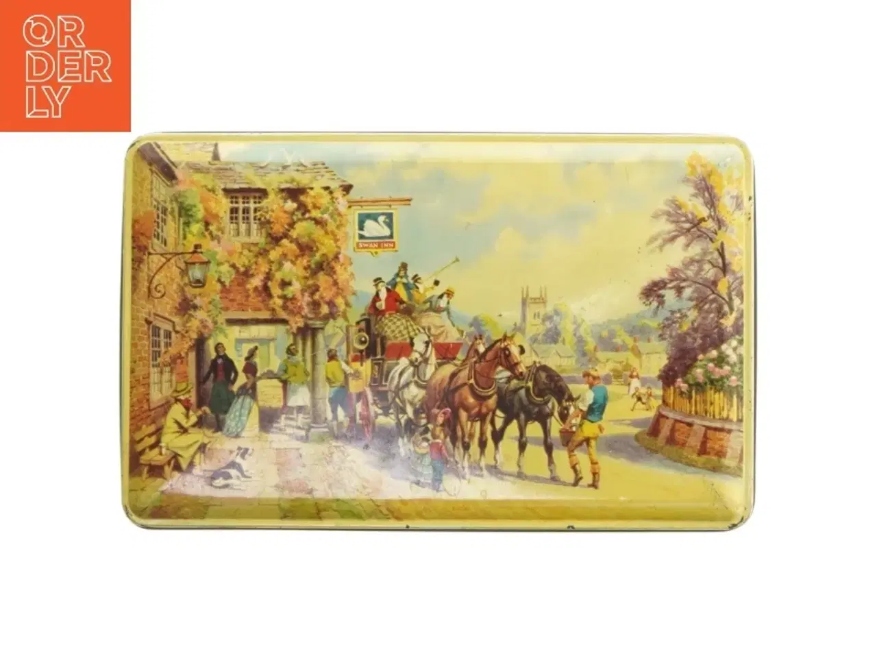 Billede 1 - Vintage blikæske (str. 23x14,5 cm)